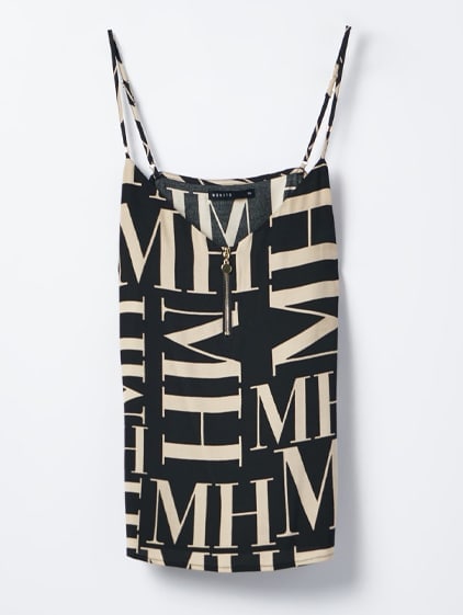 top na ramiączkach w monogram MOHITO