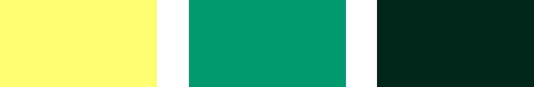 culori: galben, verde, verde închis