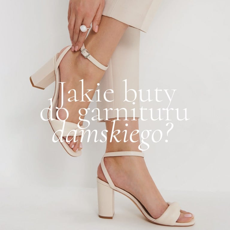 baner do artykułu o butach pasujących do garnituru damskiego