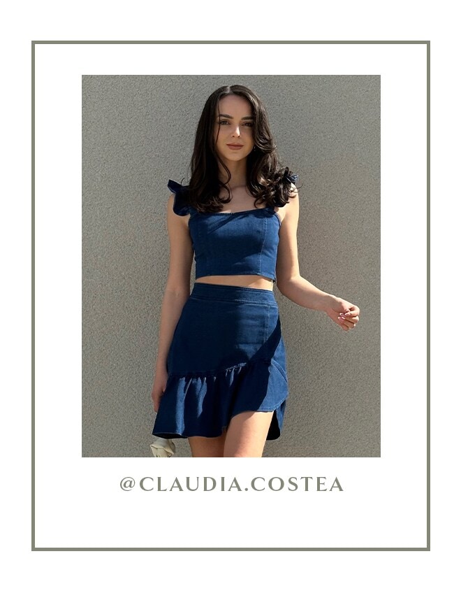 Claudia Costea in haine de la MOHITO