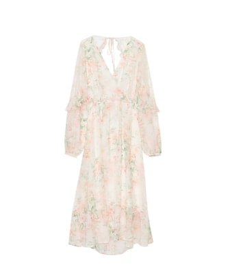rochie midi eleganta cu flori