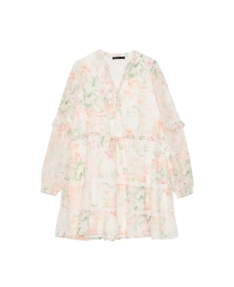 rochie mini din sifon floral