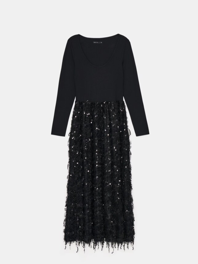 Rochie maxi neagră