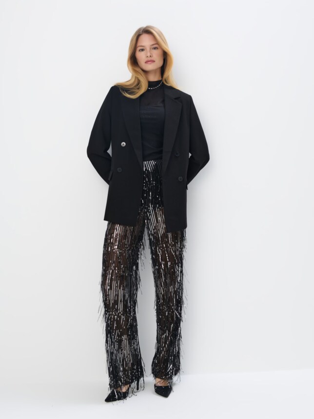 Jachetă glamour oversize