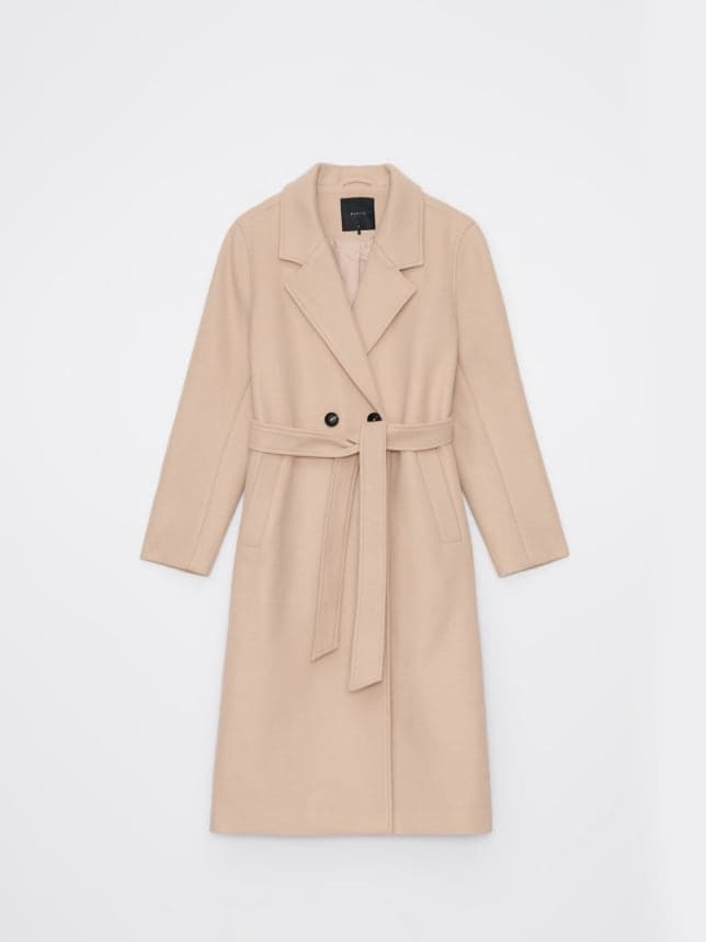 Pardesiu cu cordon culoare - Beige