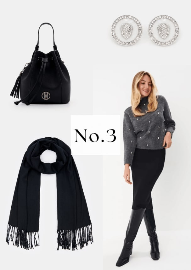 ținute casual pentru femei - rochie midi neagră, stil creion, cu un decolteu acoperit