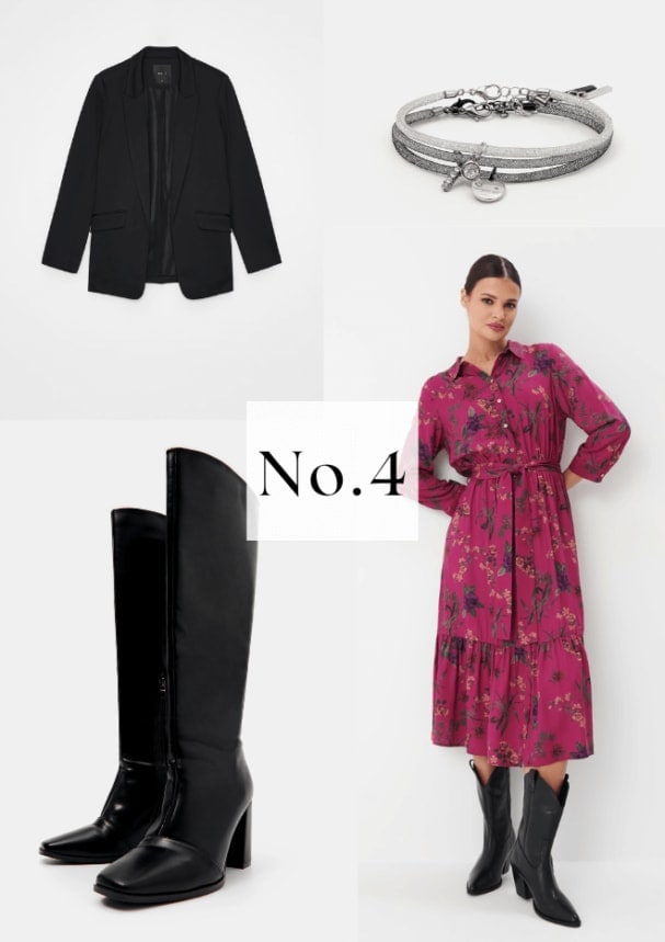 ținute casual pentru femei - rochie cu model floral, dintr-un material fluid