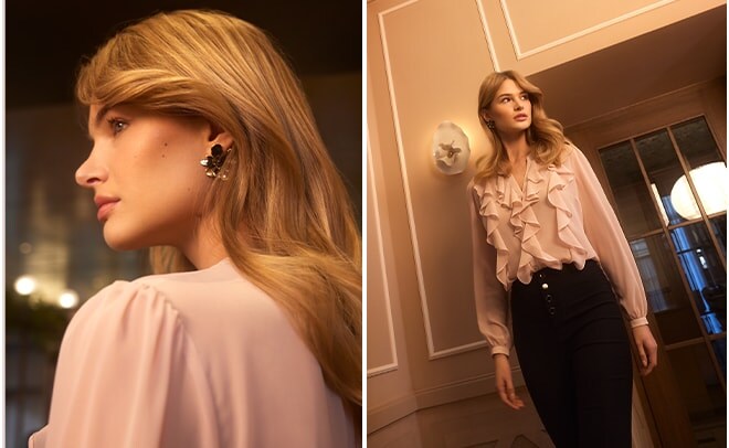 volanele și țesăturile delicate sunt un must have într-un stil romantic