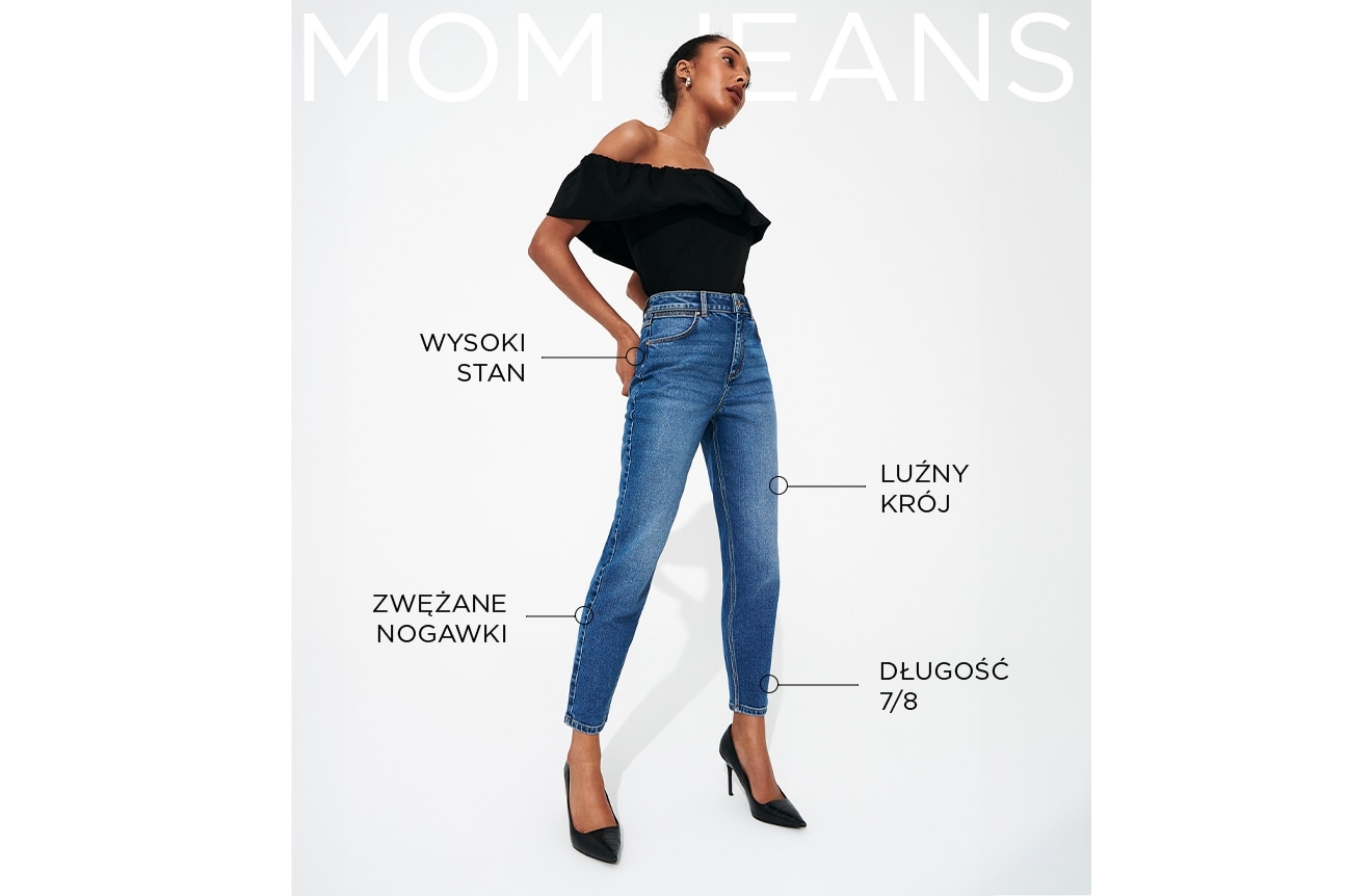 mom jeans opis spodni