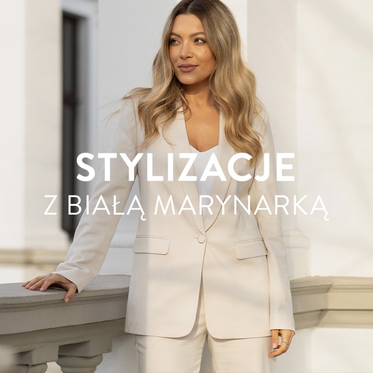 zobacz więcej biała marynarka stylizacje