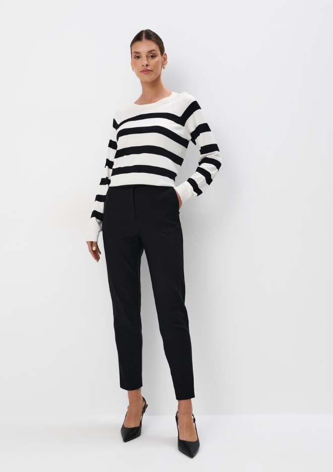 eleganckie czarne spodnie skinny