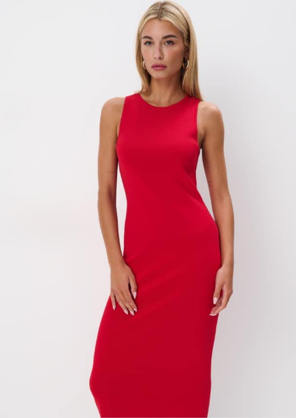 Rochie midi mulată MOHITO