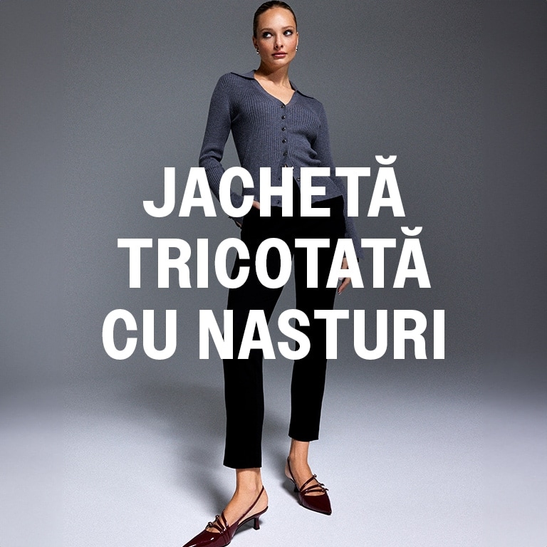 jacheta tricotata cu nasturi MOHITO