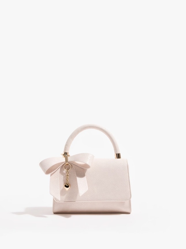 Geantă cu breloc culoare - Beige 149,99 RON