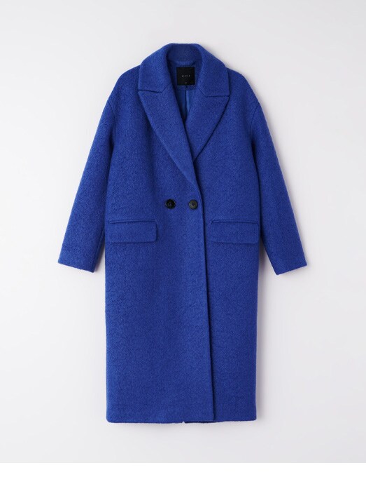 fioletowy płaszcz z wełną - zimowa wyprzedaż 2023 MOHITO