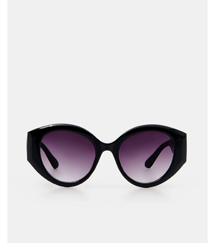 czarne, okrągłe okulary przeciwsłoneczne idealne na prezent