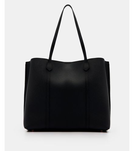 czarna, klasyczna torbka typu shopper
