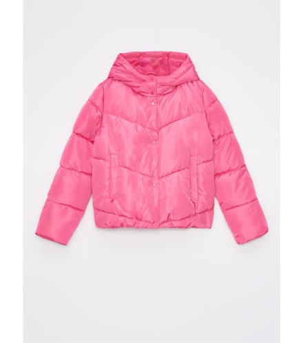 kurtka typu puffer w kolorze różowym