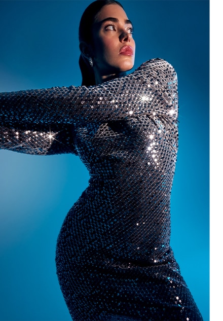 rochie mini din paiete - look perfect pentru o petrecere