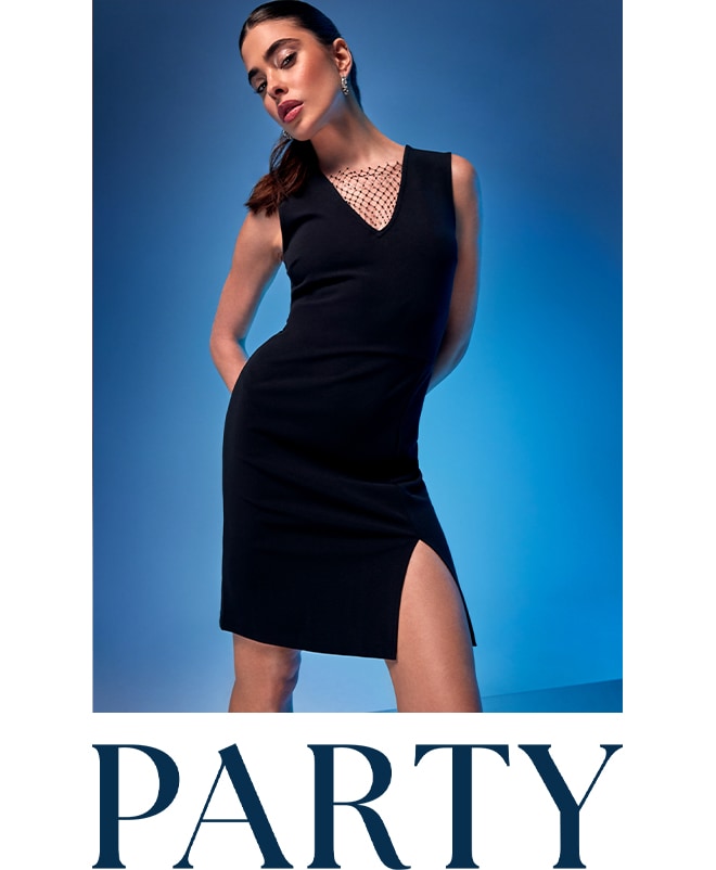 aspect de petrecere? rochie mini cu fanta