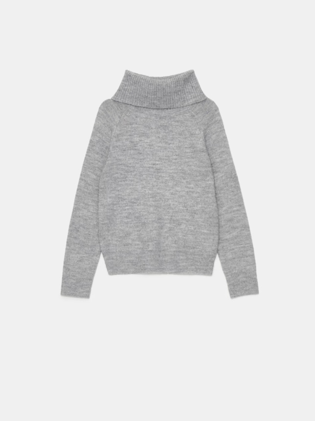 Pulover cu guler polo
