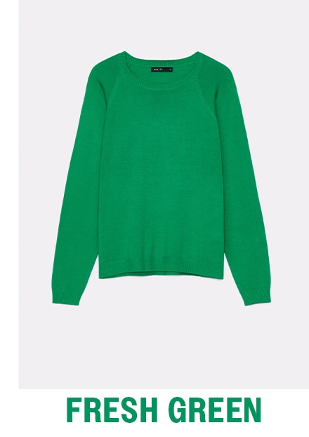 zielony sweter basic