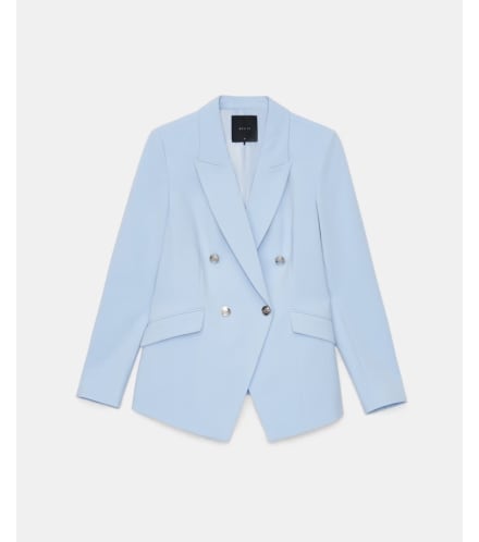 dwurzędowa błękitna marynarka