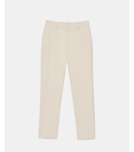 beżowe spodnie cygaretki