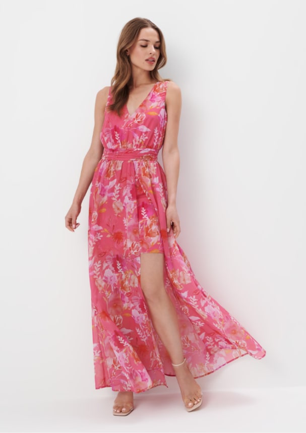 sukienka maxi w kwiaty