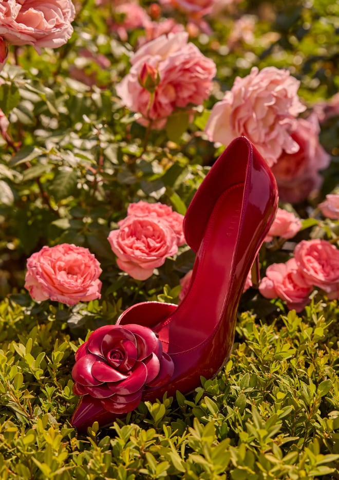 szpilki z różą 3D