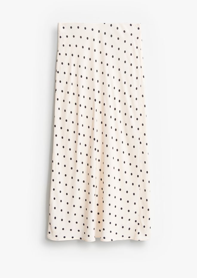 spódnica midi w groszki