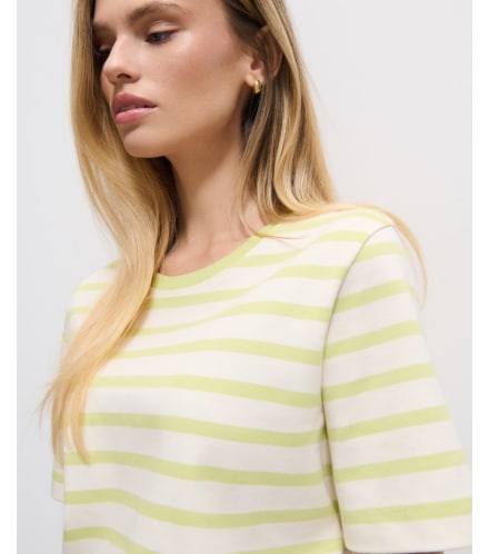 t-shirt z merceryzowanej bawełny