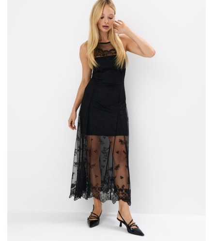sukienka koronkowa maxi