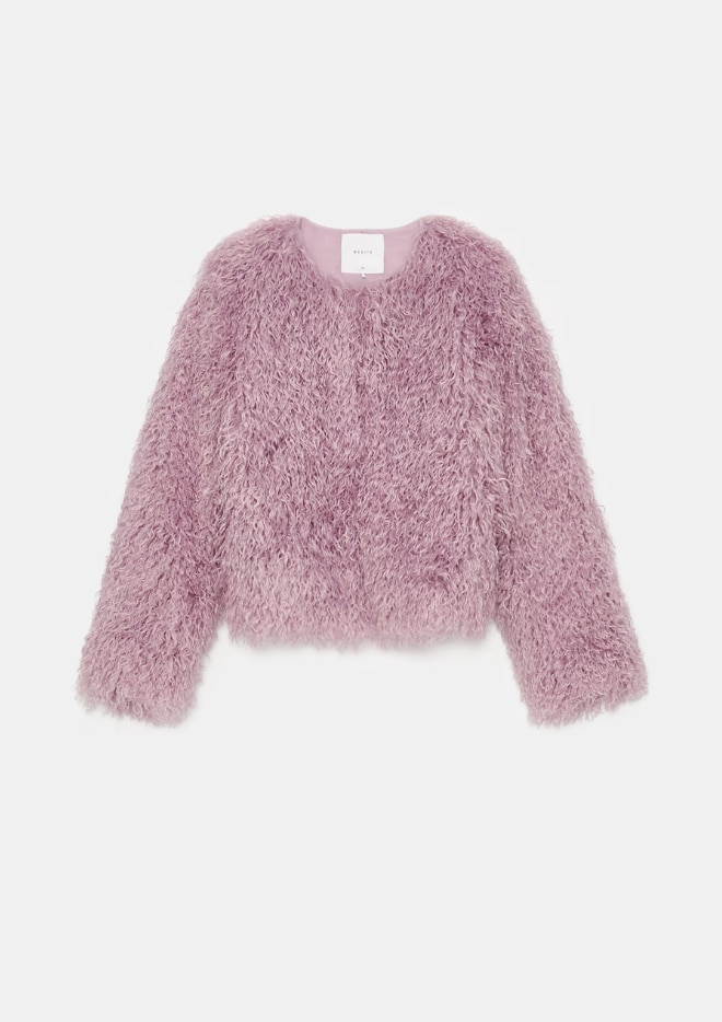 Mantou de blană artificială
