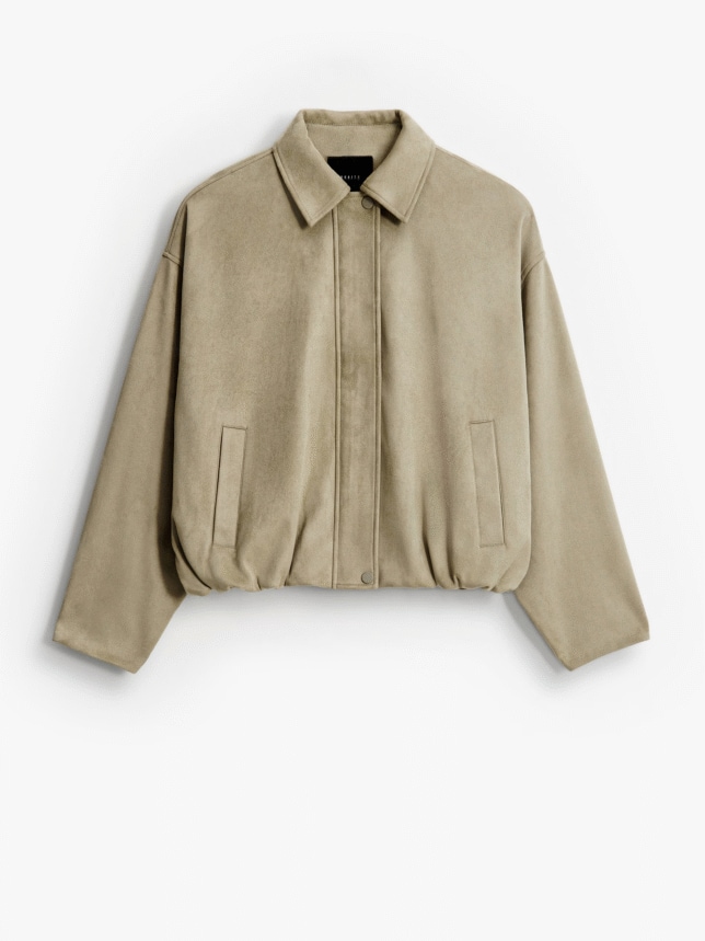 Wygodna i piękna kurtka kolor khaki