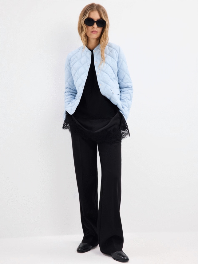 Kurtka przejściowa błękitna idealna na wiosnę 2026