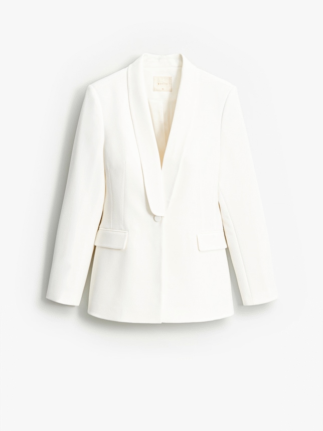 Biała damska marynarka