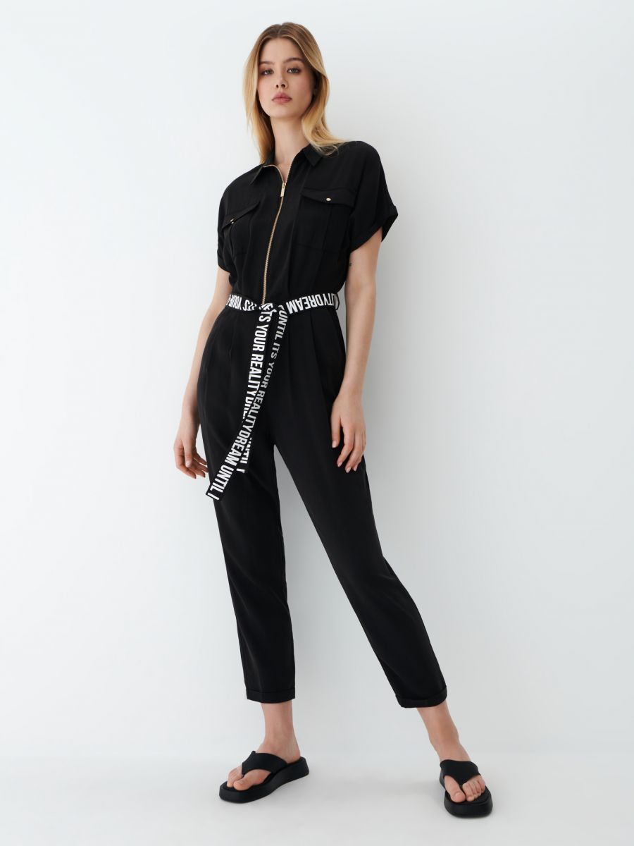 Black jumpsuit, MOHITO, 0289N-99X