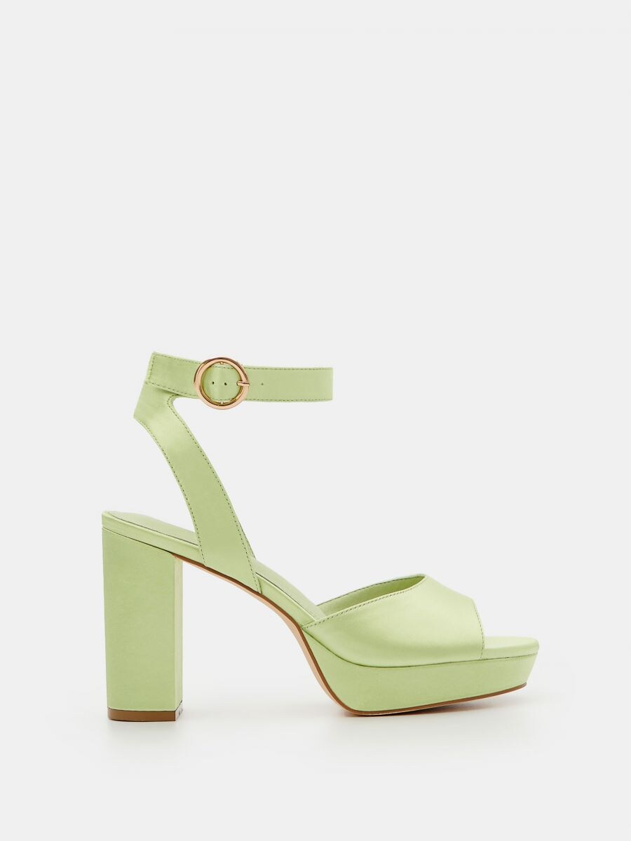 yellow and green sandals