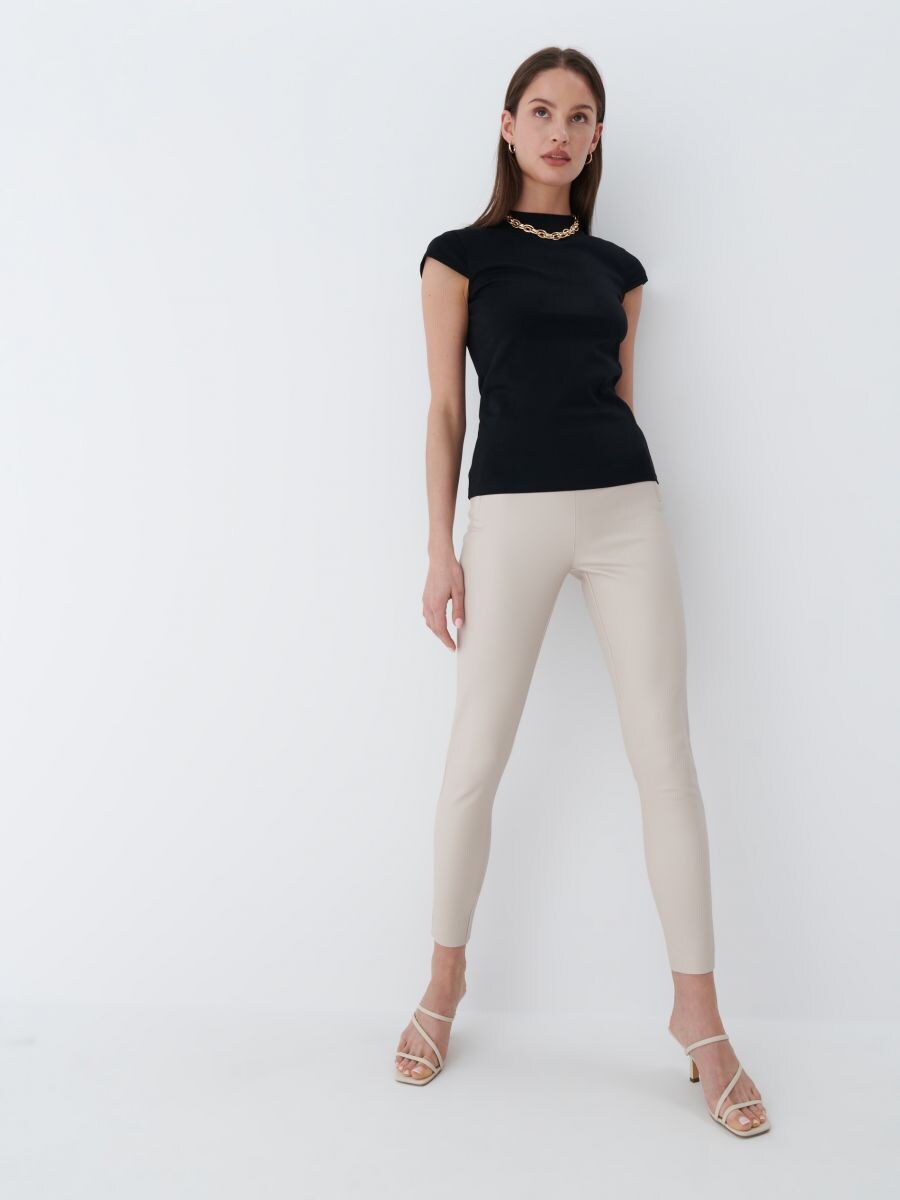 Faux leather leggings, MOHITO, 3228I-08X
