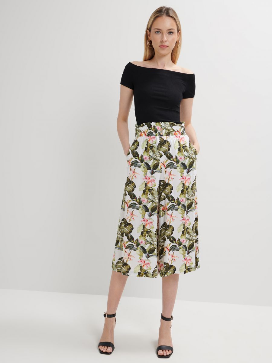 Viscose culotte trousers, MOHITO, 3275E-00P