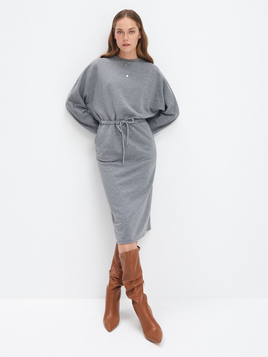 sweatshirt dress with pockets