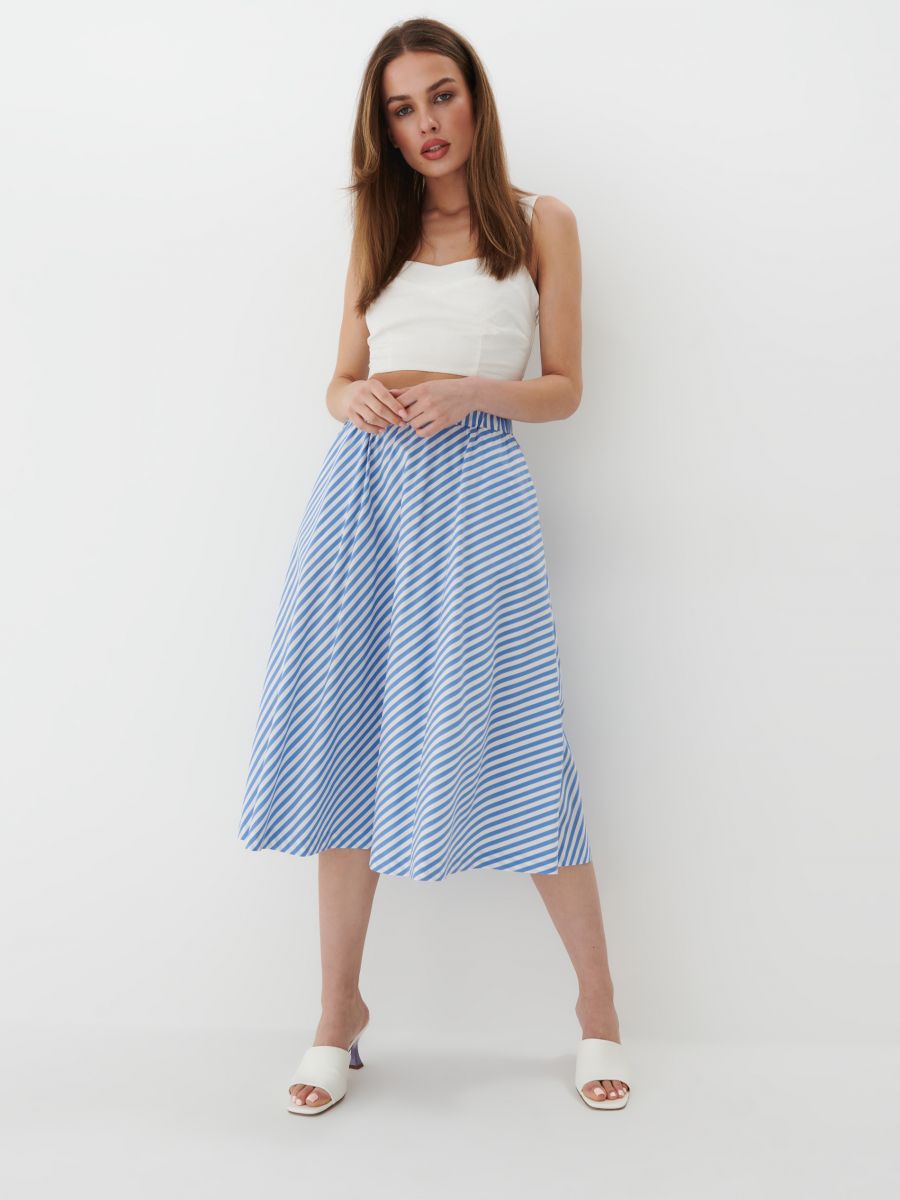 Skirt with stripes, MOHITO, 5845M-05P