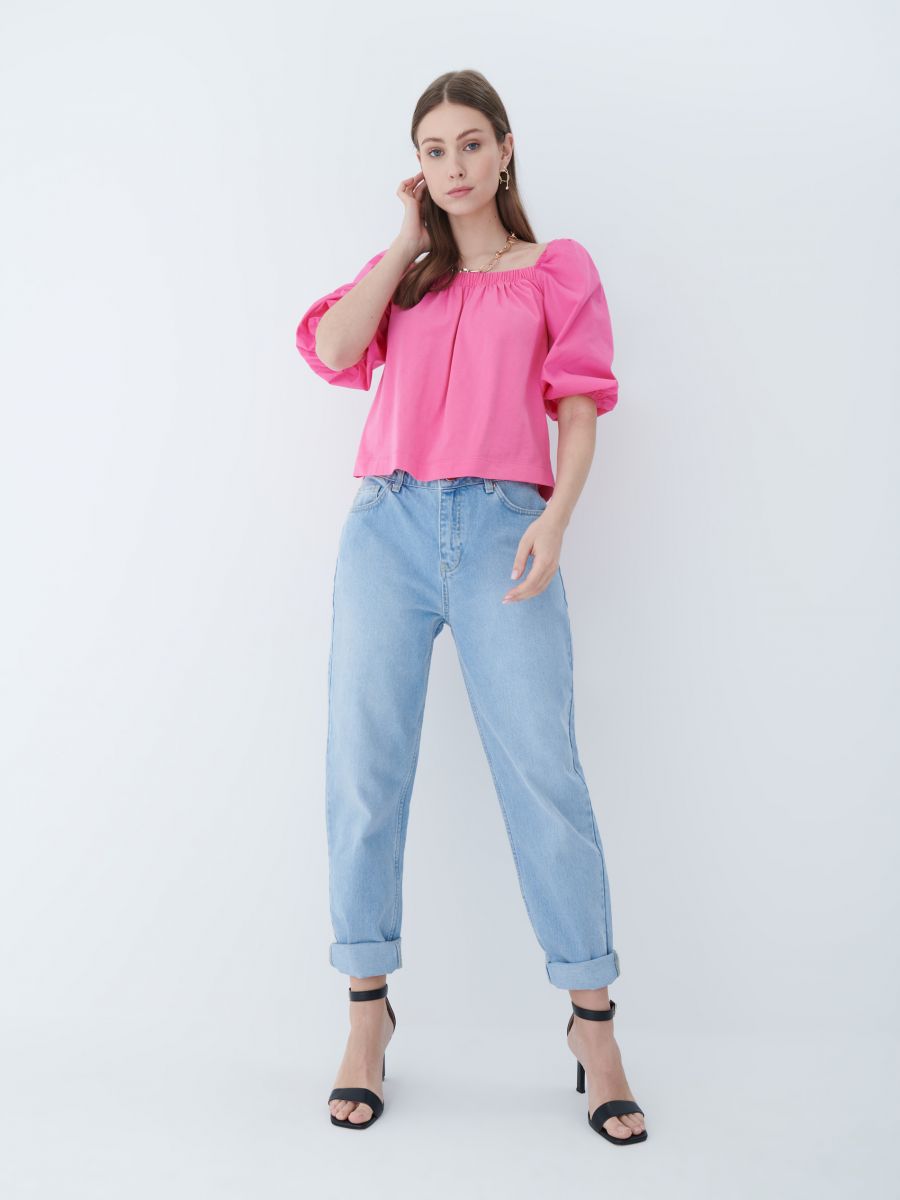 Puff sleeve blouse, MOHITO, 7027I-42X