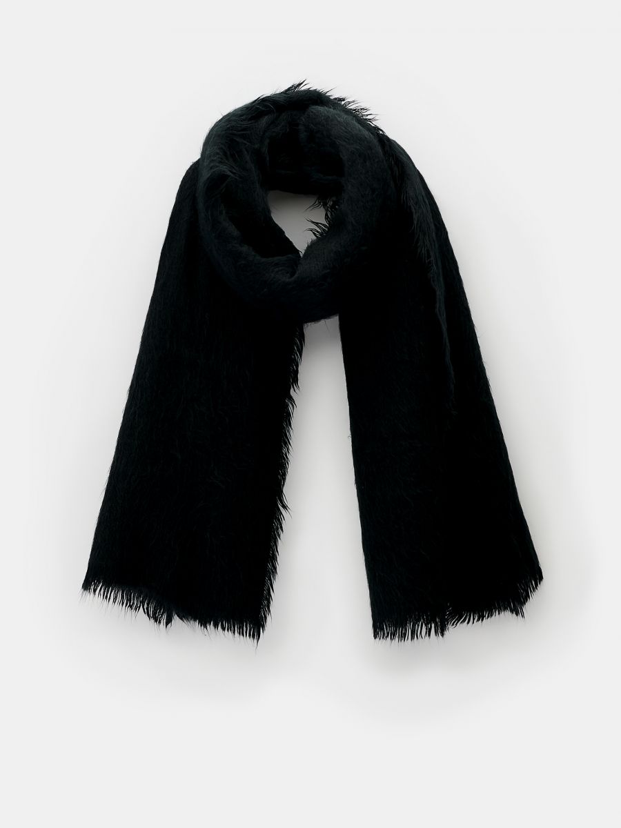 black evening scarf