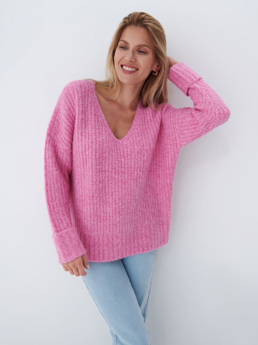 pink oversize jumper