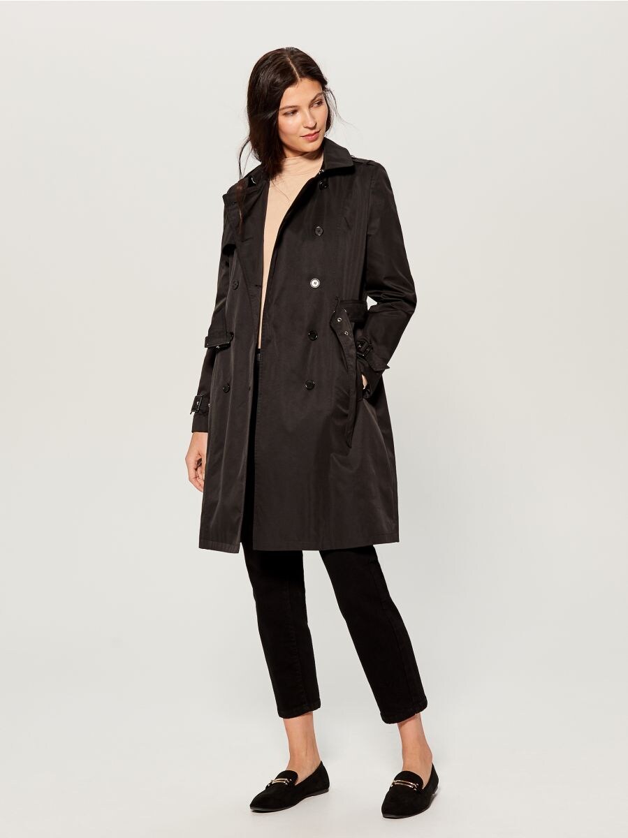 double breasted duster coat