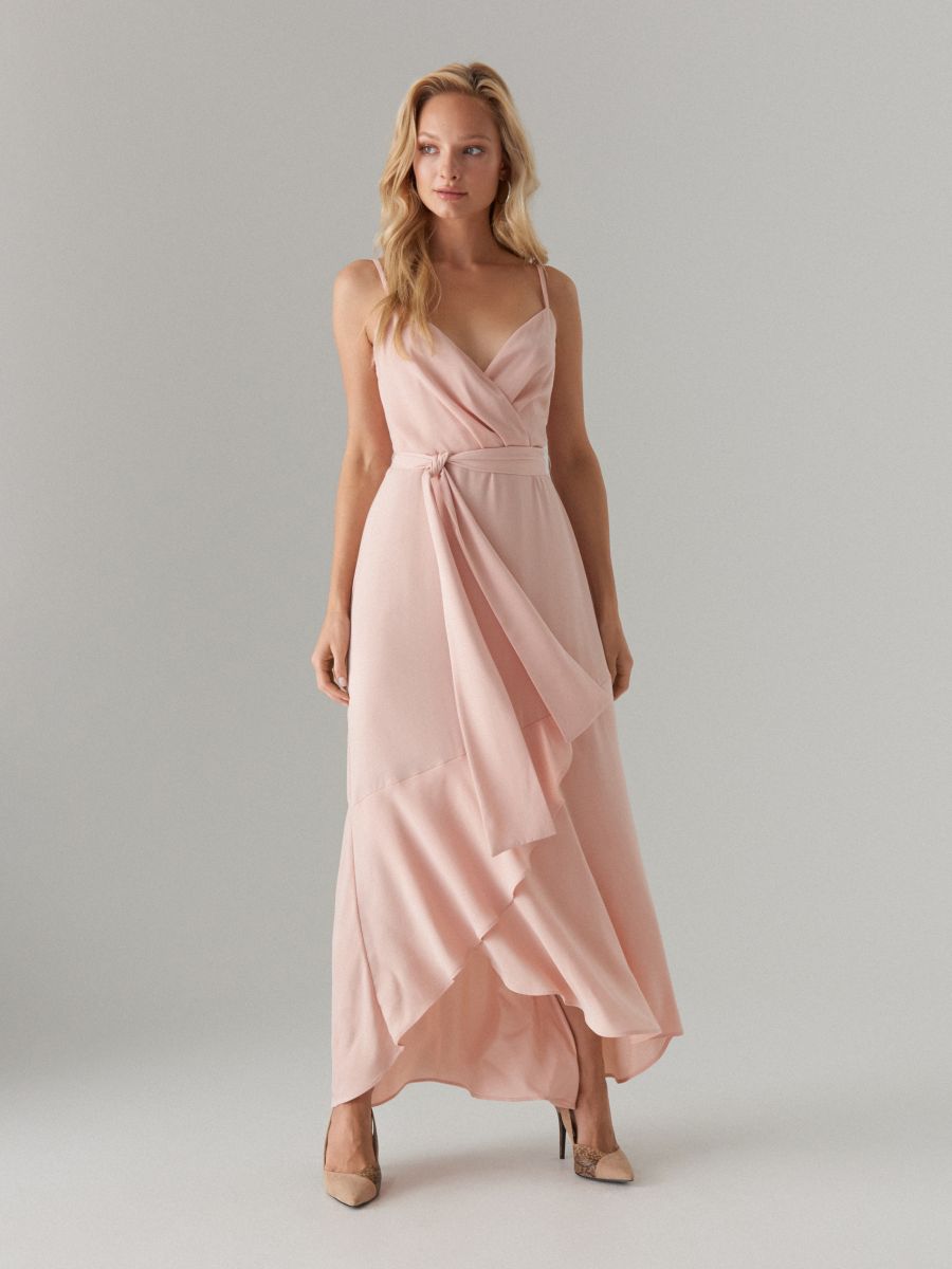ruffle maxi dress