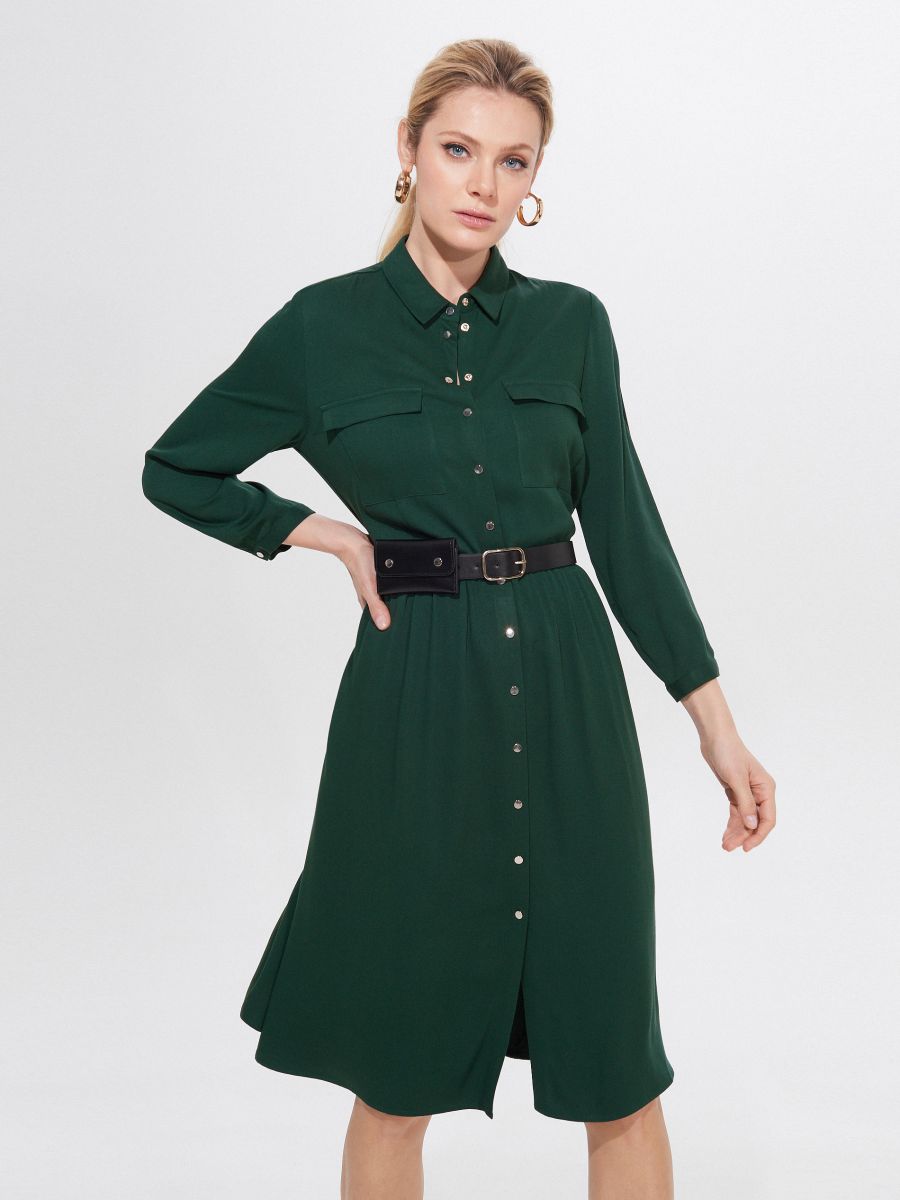belt with shirt dress