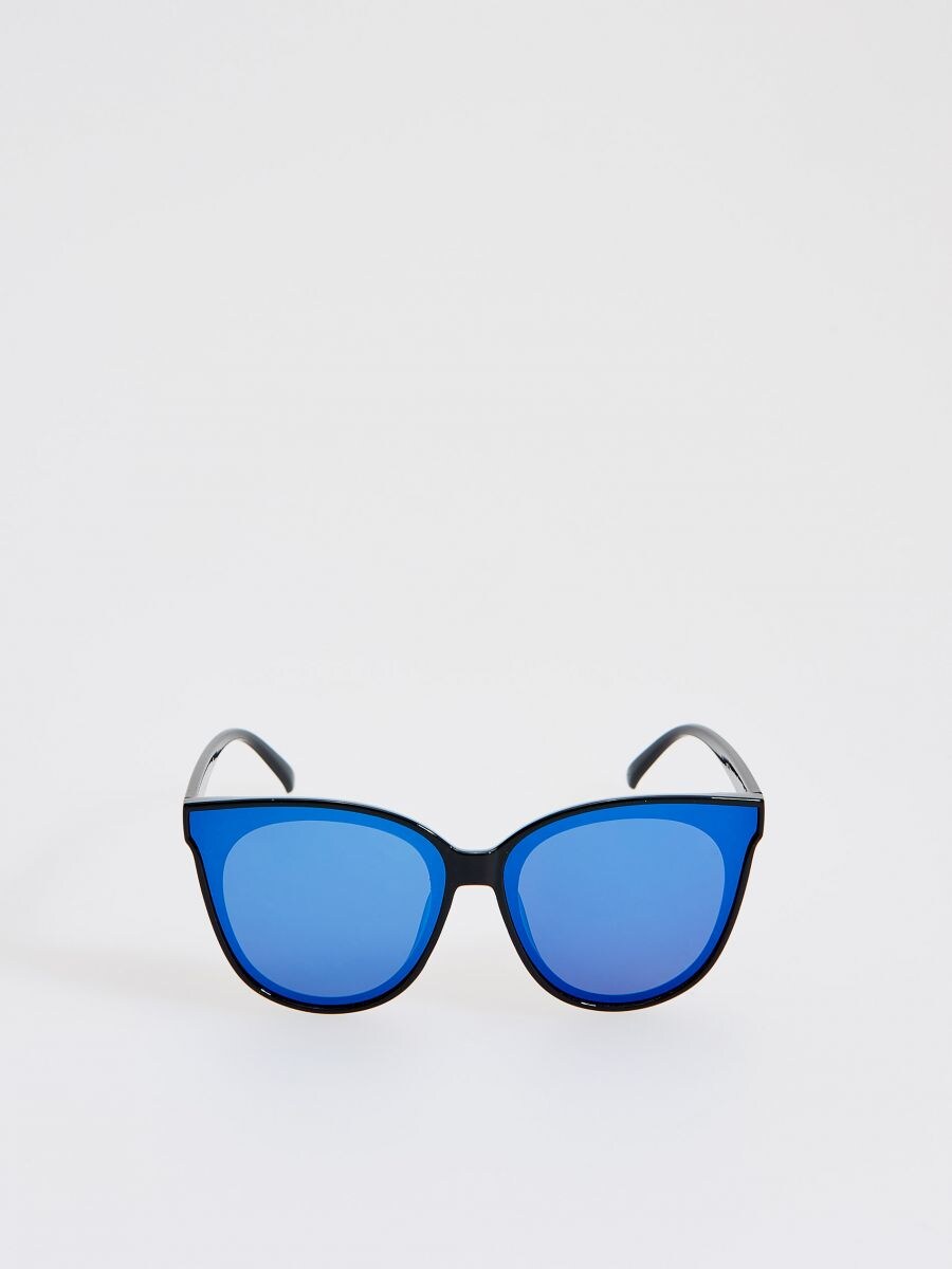 coloured glass sunglasses